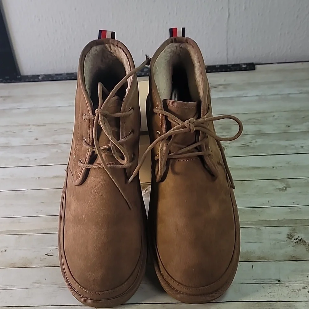 Tommy Hilfiger Mens Chukka Boots Welsh 2 Size‎ 11 Sherpa Lined